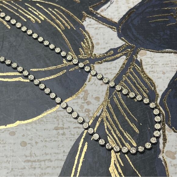 Vintage Delicate Sterling Silver Circle Chain marked JCM 925 Italy D3 - Picture 1 of 11